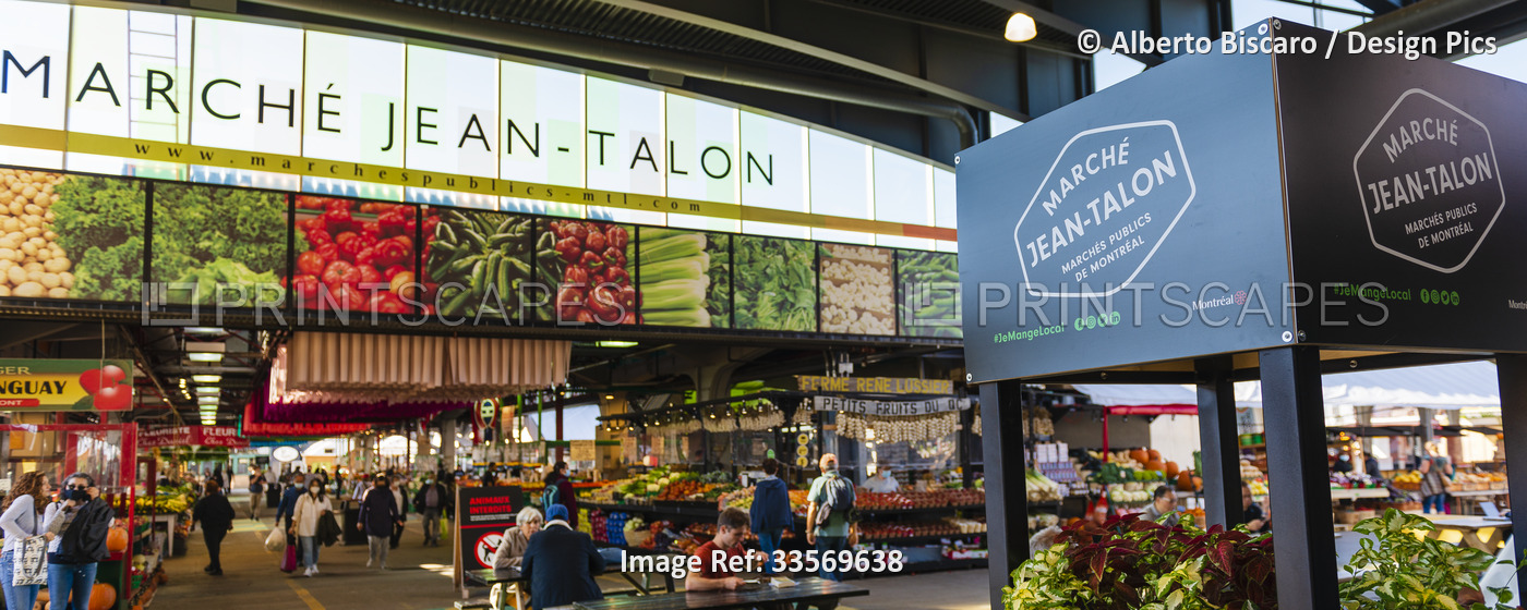 Jean-Talon Market in Montreal; Montreal, Quebec, Canada