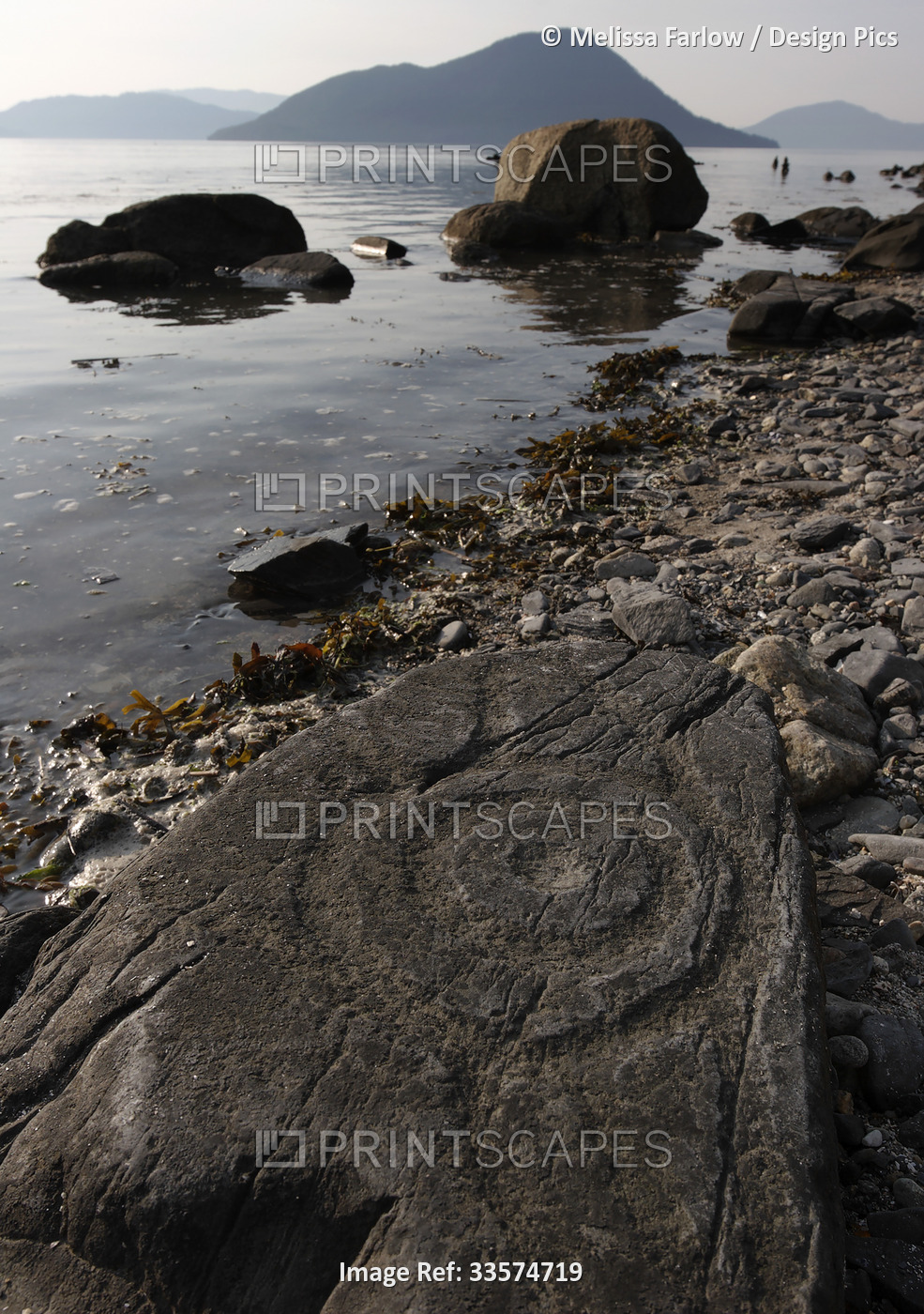 Petroglyph Beach is a State Historic Site with a collection of petroglyphs ...