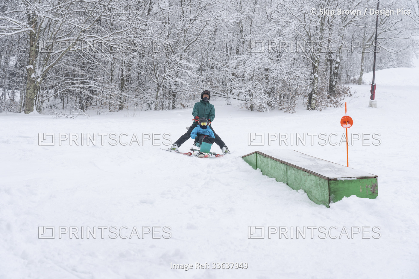 Adaptive skiing for a girl with Ullrich Congenital Muscular Dystrophy, at a ski ...