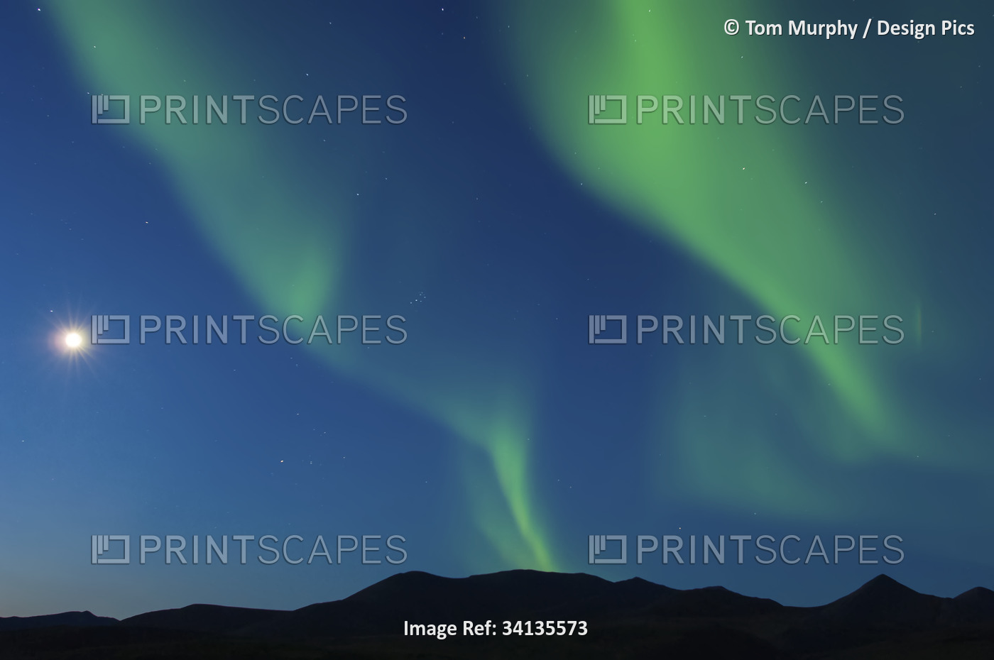 Full moon and Northern Lights put on a magical and mystical display in the ...
