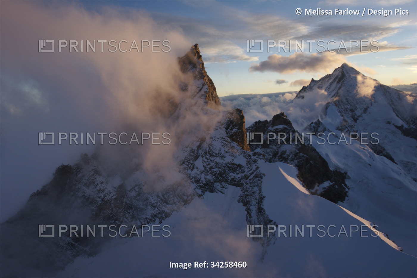 Alps near the Matterhorn; Zermatt, Switzerland